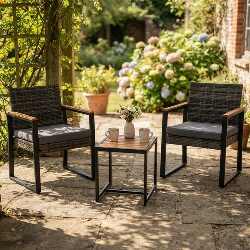 Patio bistro set 3pc rattan - bistro,