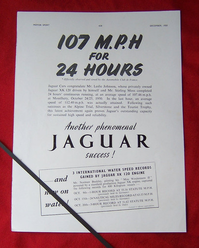 Jaguar xk120 montlhery speed - jaguar,