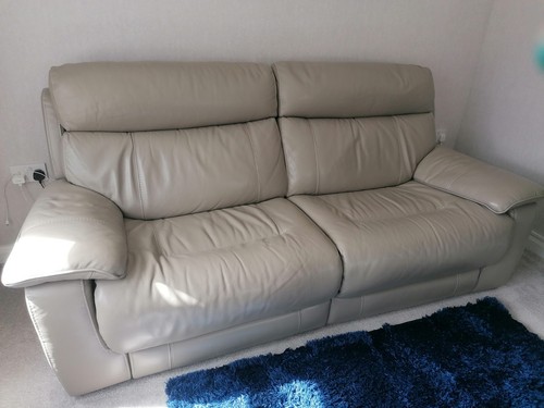 Scs leather powered recliner - scs,