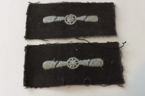 Two military cloth - military, badges