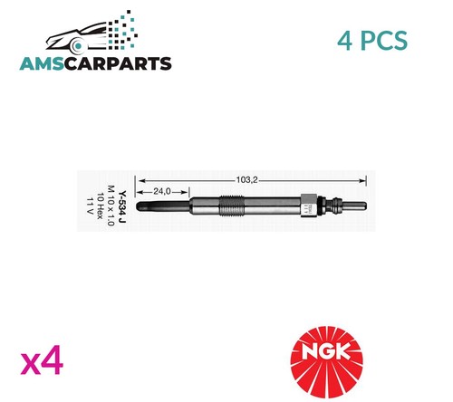 Engine glow plugs 3413 ngk - glow,