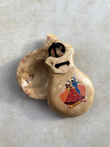 Wooden spanish castanet - spanish,