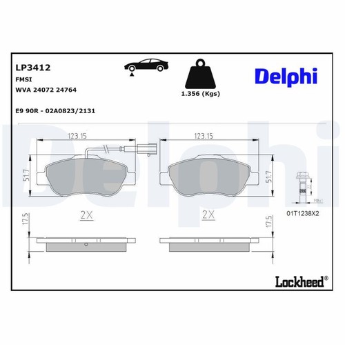 Front disc brake - brake, pad