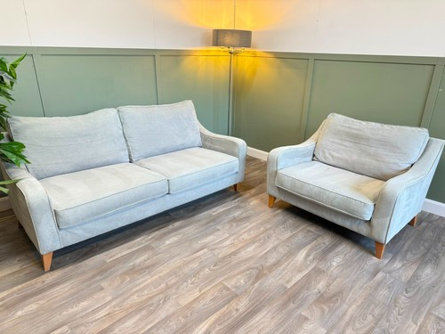 Grey fabric seater sofa - 2-seater,