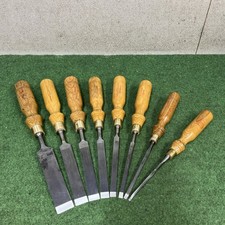 Vintage FOOTPRINT Firmer Chisels x8 different sizes, Sheffield, England,