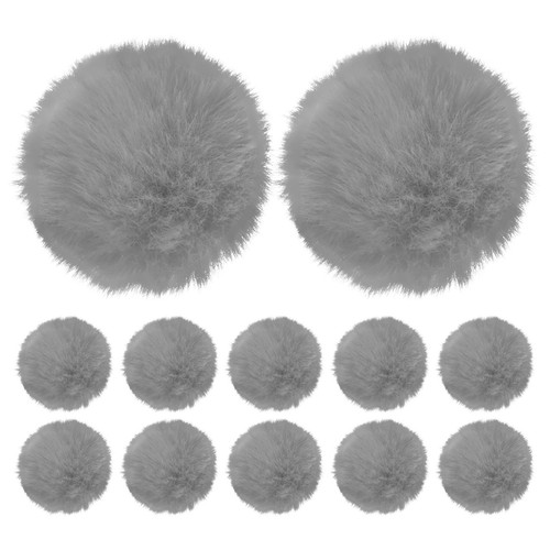 Pack faux rabbit fur pom - faux,
