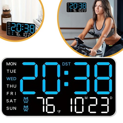 Desk wall clock digital alarm - wall,