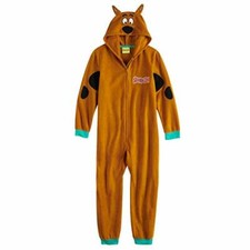 Scooby-Doo Kids Hooded Fleece Costume Union Suit Pajama Sleeper