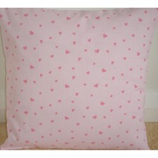 16" Cushion Cover Laura Ashley Sweetheart Pink Nursery Baby Girl Hearts NEW