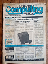 Popular Computing Weekly Magazine 20-26 Oct 1983 ZX Microdrive Shortage