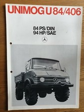 Unimog - U84/406 - Sales Brochure - WZ3197/04/02/07773 - Good Condition
