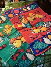 2 x Vintage pure cotton tea