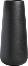 Tall 11” Black Ceramic Vases
