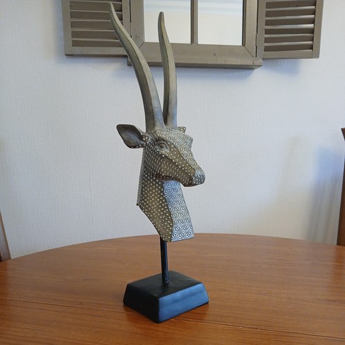 Large antelope bust sculpture - bust,