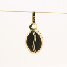 Vintage 9ct Gold Coffee Bean Charm Pendant | Coffee Lover Gift Idea