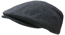 Woolly Hat Flat Racing Hunting Country Baker Newsboy Textured Wool Hat Cap Grey