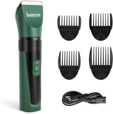baistom Dog Grooming Hair Clippers, Low Noise 5-Speed Cordless Pet Hair Trimmers