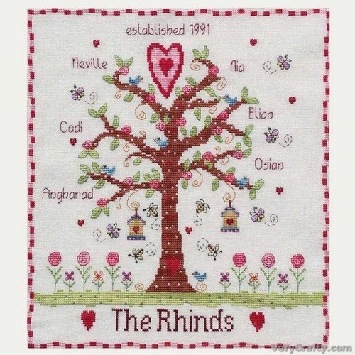 Nia cross stitch family - stitch,