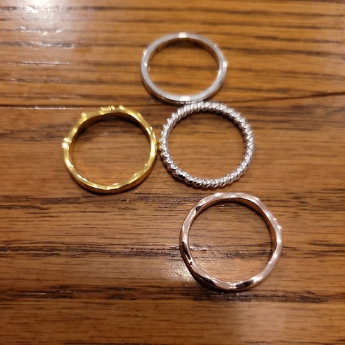 Pcs set three color ring - color,