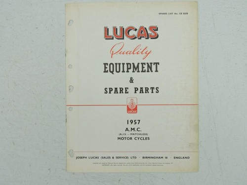 1957 lucas amc parts catalog - lucas,