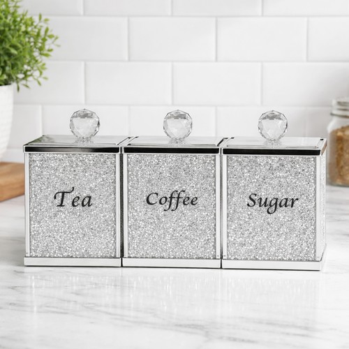 Tea coffee sugar - tea, canisters