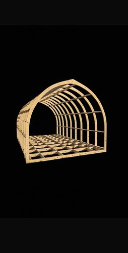 Glamping pod frame - glamping, w