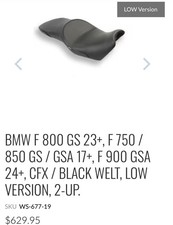 Sargent Low Seat For BMW