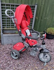 Q Play Trike NICO 6-in-1, Red With Raincover In Very Good Condition