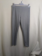 Primark Ladies casual trousers dogtooth size small black mix legging