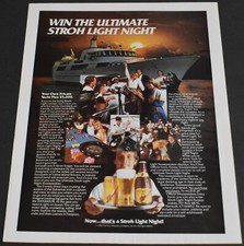 1982 Print Ad Stroh Light Beer