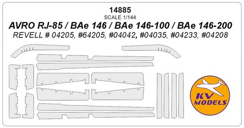 144 avro 85 bae - avro, rj-85/bae