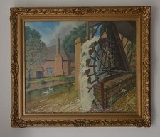 Water Wheel  by Canal at