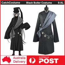Anime Black Butler Under Taker Cosplay Costume Halloween Carnival Party Outfit