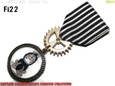 Steampunk Medal pin drape