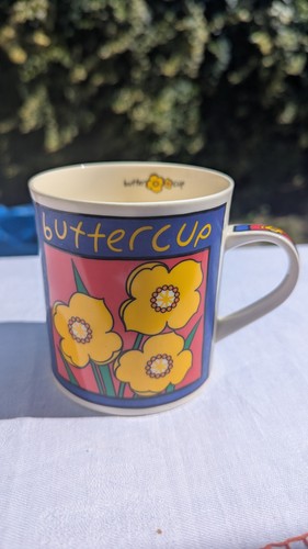 Wren mug flower power fine - "flower, power"