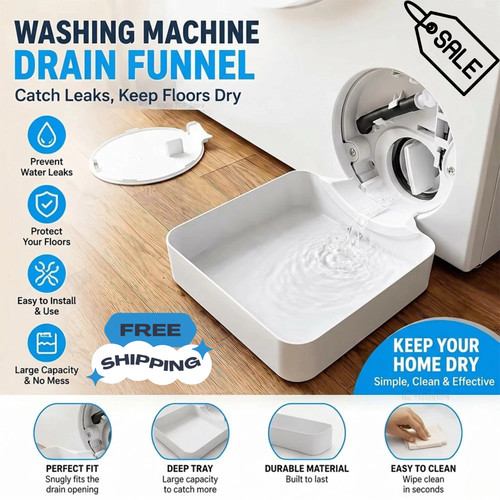 Washing machine drainage tray - machine,