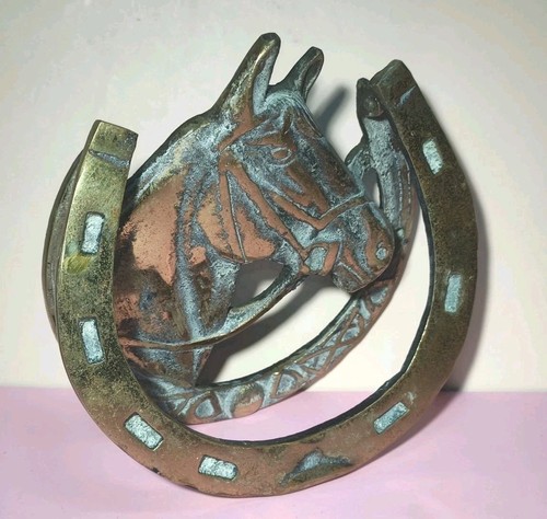 Solid brass door - door, horse