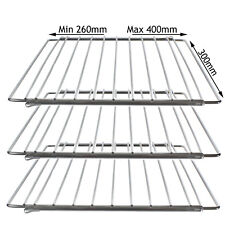 KENWOOD Small Adjustable Extendable Chrome Range Mini Oven Cooker Shelf Rack x 3