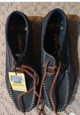 Elefanten Germany (Geox) Blue Suede Shoes Loafers Moccasin Size UK 2 (35) NEW 