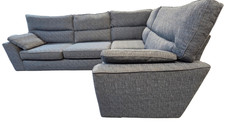 Next Stamford Large Right Hand Facing Corner Sofa – Dark Blue Boucle Weave