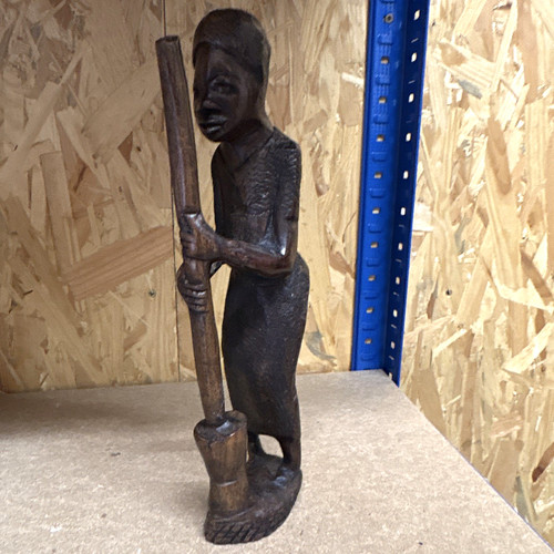 Carved wooden standing - wooden, figure