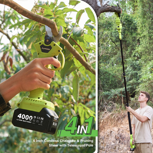15ft max 6in - 6in, cordless