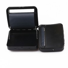 70mm Black Metal Automatic Cigarette Tobacco Rolling Machine Tin Box Roller Box