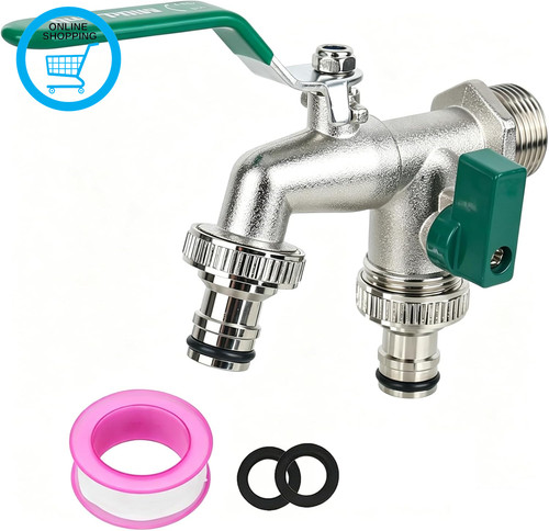 Brass double water - brass,