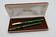 Vintage Boxed Rotring Fountain Pen and Ballpoint Pen Pair