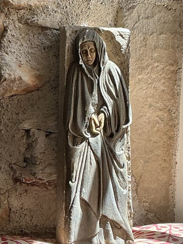 Antique virgin mary inches - antique,