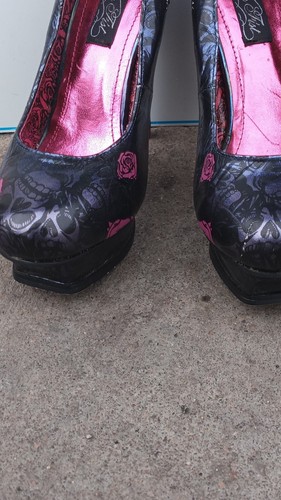 Iron fist platform heels black - platform,