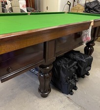fully restored antique snooker table