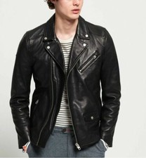 Leather Jacket Biker Black