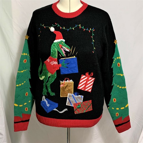 Ugly christmas sweater raptor - ugly,
